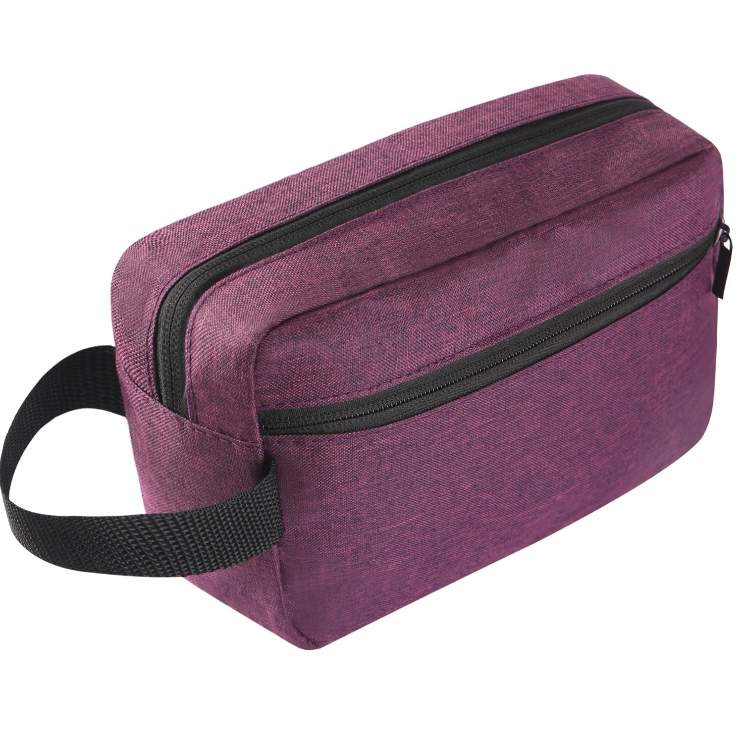Hanging Travel Toiletry Bag for Women & Men - Waterproof Cosmetic Organizer with Multiple Pockets, Perfect for Bathroom & Airplane Travel Accessories (Deep Purple) - Ideal Gift for Vacation, Camping & Business Trips
