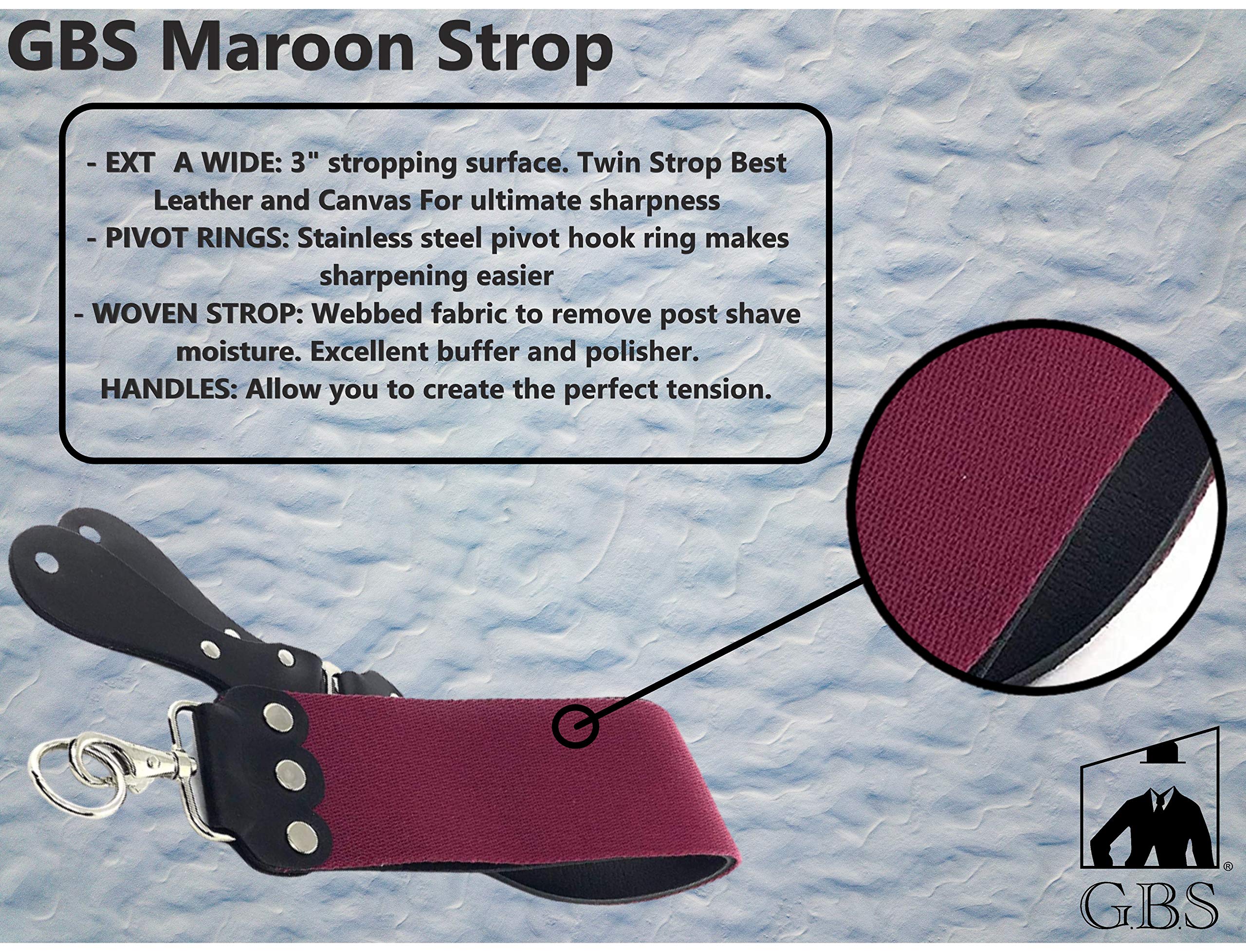 Premium Handmade Barber Leather Razor Strop - 3