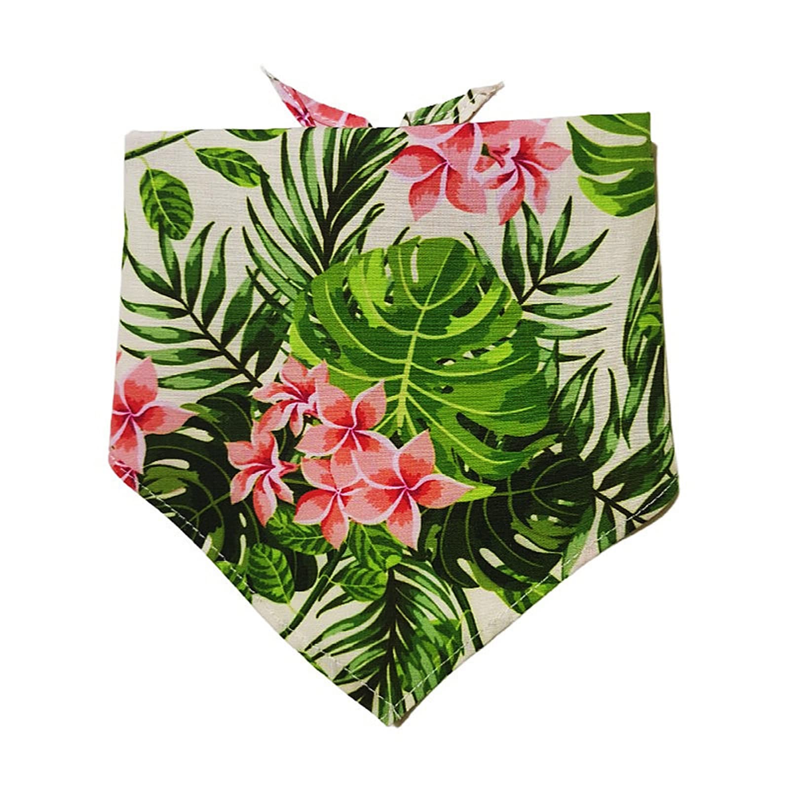 Kasituny Pet Bandana - Floral Pattern Dog & Cat Neck Scarf, Summer Bib Collar for Casual Dress Up - Perfect for Walks, Photos & Special Occasions