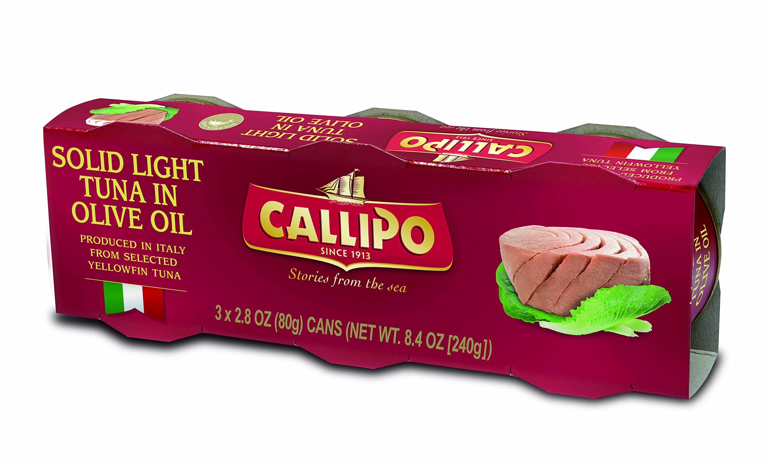 Premium Italian Callipo Tuna in Olive Oil - 2.8 Oz (Pack of 9) | Wild Caught, High Protein, Keto & Paleo Friendly | Perfect for Salads, Sandwiches & Pasta Dishes