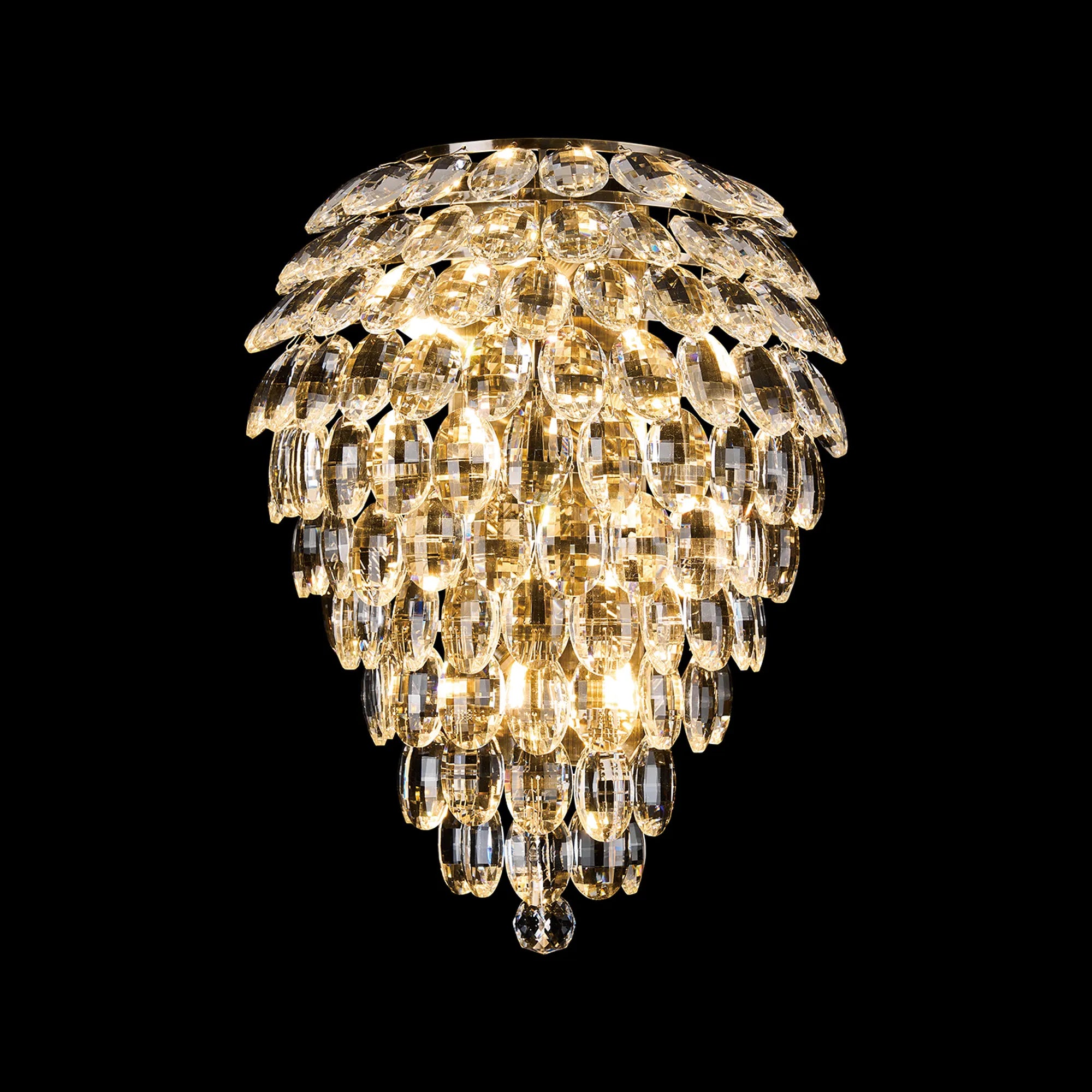 Consten Modern Tall Wall Lamp with 4 E14 Bulb Sockets - Perfect for Living Room, Bedroom, or Hallway Lighting