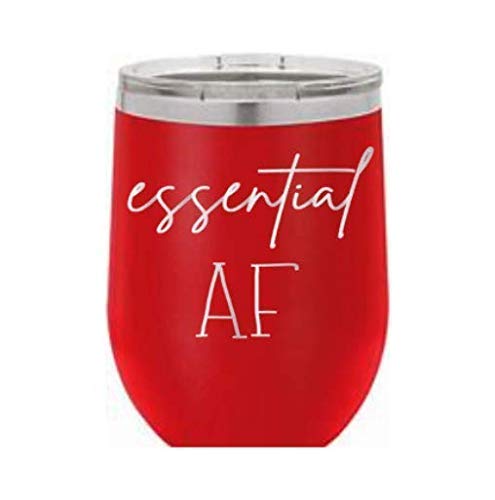 Personalized Engraved Wine Tumbler - Custom Etched Stemless Glass with Funny 