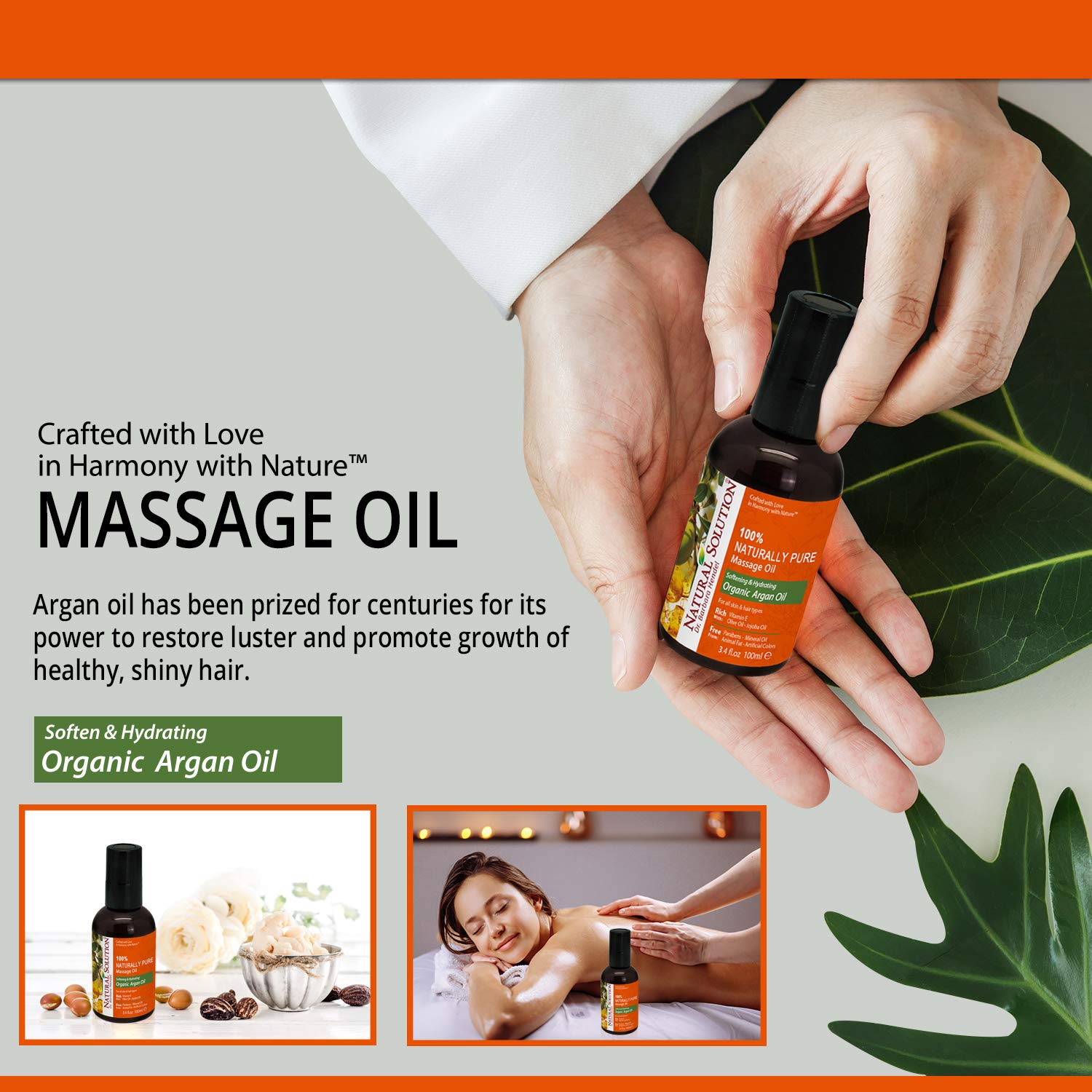 Top 4 100% Pure Natural Essential Oils Gift Set - Sunflower, Argan, Marula & Coconut Oil for Aromatherapy & Massage | Perfect for Relaxation, Spa & Self-Care at Home