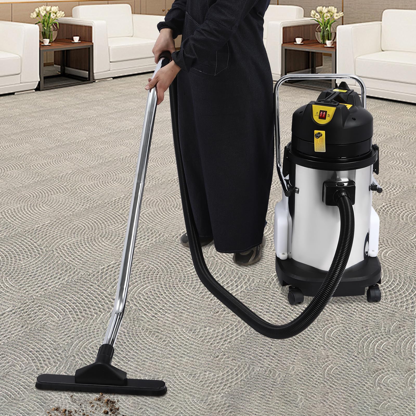 Undercat Commercial Carpet Cleaning Machine - 3-in-1 Portable Carpet Cleaner with 30L/7.93Gal Capacity, Wet Dry Vacuum for Floors, Heavy Duty Dust Extractor - Perfect for Sofa, Curtain & Carpet Cleaning in Homes, Offices & Hotels