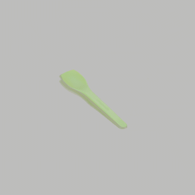 Eco-Friendly Green CPLA Plastic Ice Cream Spoons | Heat Resistant & Compostable | 100-Pack | Perfect for Parties, Desserts & Sustainable Dining