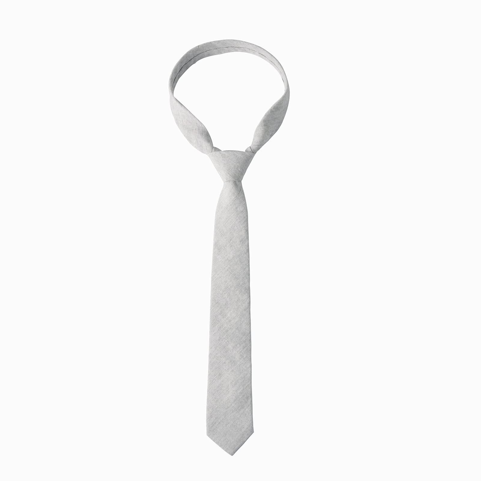 HOULIFE Men's Skinny Ties - Solid Color & Cotton Stripe Slim Neckties for Wedding, Business, Party | Formal & Casual Office Wear | Perfect Gift for Groomsmen, Professionals