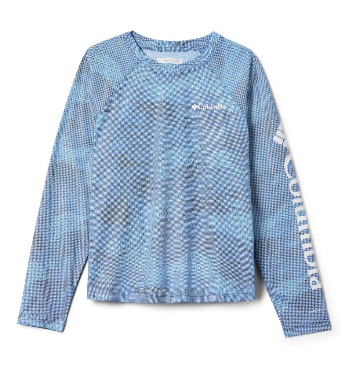 Columbia Youth Solar Chill Printed Long Sleeve Shirt - Moisture Wicking UV Protection Sun Shirt for Boys & Girls - Perfect for Hiking, Camping & Outdoor Adventures