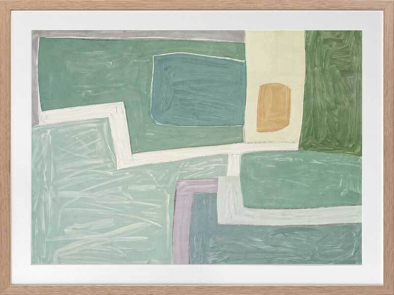 Abstract Gardens Framed Art Print - Modern Wall Decor for Living Room, Bedroom & Office - Unique Home & Office Decoration