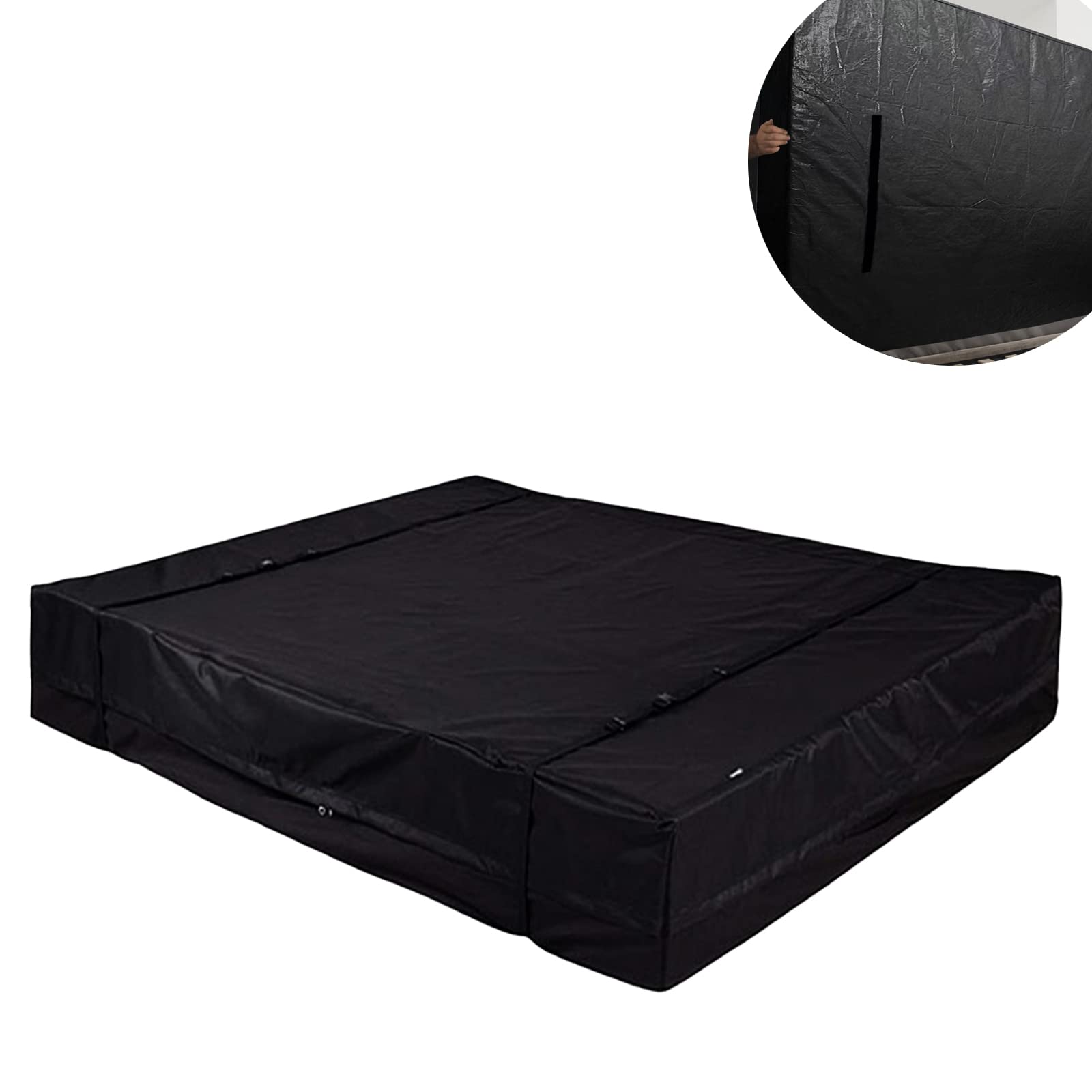 Queen Mattress Cover for Moving and Storage - Heavy Duty Waterproof Mattress Protector with 4 Handles, Reusable Black Mattress Bag (Twin XL 82x42x15in) - Perfect for Home Moving, Long-Term Storage & Bed Protection