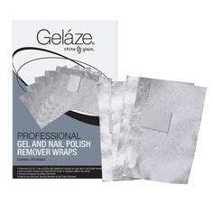 China Glaze Gelaze Professional Nail Polish Remover Wraps - 100 Pcs for Salon & At-Home Manicures | Fast & Gentle Nail Art Removal | DIY Gel Polish Soak Off Wraps