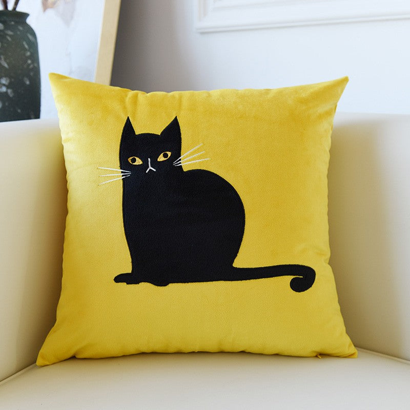 Stylish Cat Throw Pillow Covers for Kids Room & Modern Sofa Decor - Soft Decorative Cushion Covers for Living Room, Bedroom, Nursery - Perfect for Home Decor, Gifts & Cozy Comfort