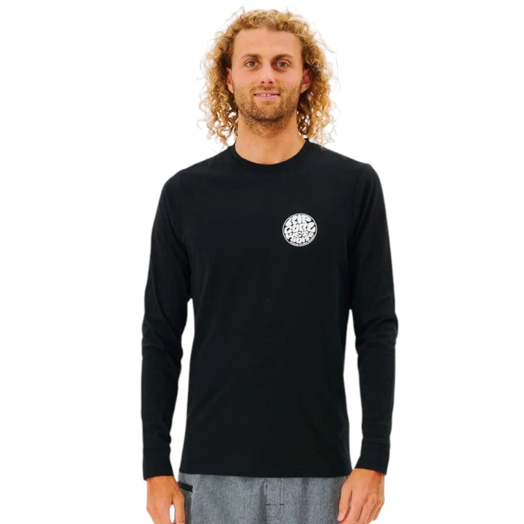 Rip Curl Icons Of Surf UPF 50+ Short Sleeve Shirt - Men's Sun Protection Surfing Shirt for Beach, Swimming, and Outdoor Activities
