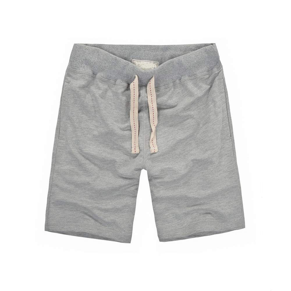 Men's Cotton Athletic Shorts - Soft Elastic Waist with Drawstring for Gym, Running, Workout & Casual Wear | Breathable Comfort for Sports & Everyday Use