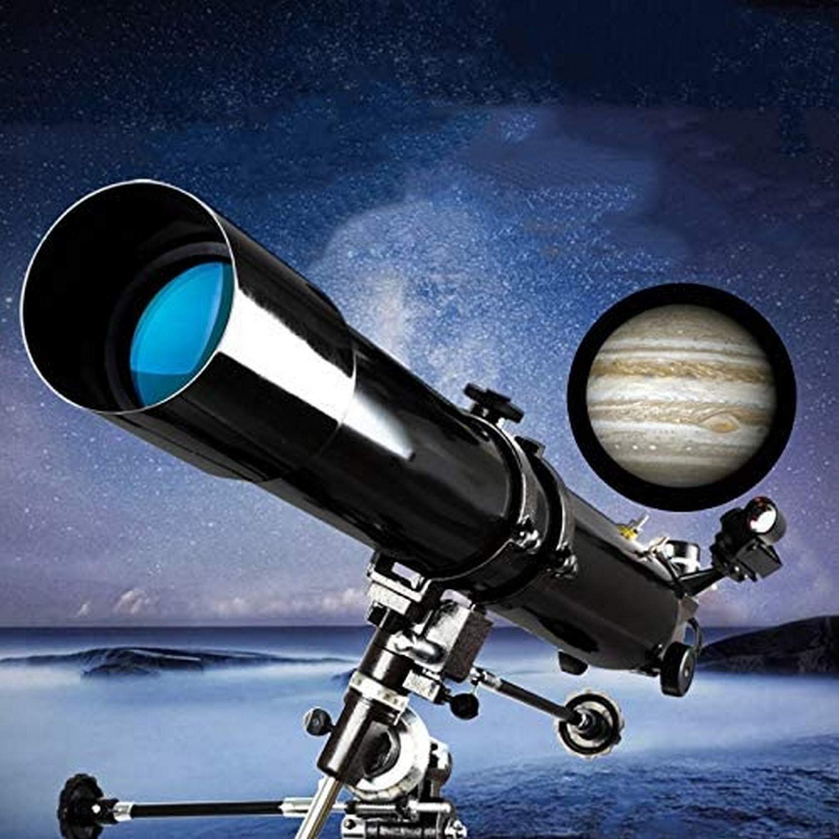 **CLLBANT 80mm Refractor Telescope with 90° Erect Prism - 900mm Focal Length, Portable Beginner Telescope with Tripod & Carry Bag - Perfect for Stargazing, Bird Watching & Outdoor Adventures**