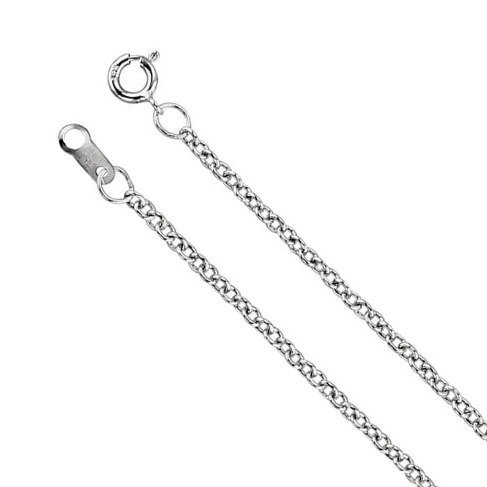 Black Bow Sterling Silver 1.5mm Cable Chain Necklace - Elegant Gift for Her
