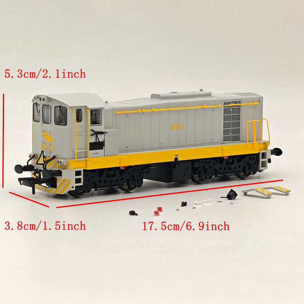 1:76 Scale Murphy Models MM0121 Class 121 Diesel Locomotive B121 in CIE Grey Livery - Irish Railways Collection Model Train for Display & Diorama Scenes