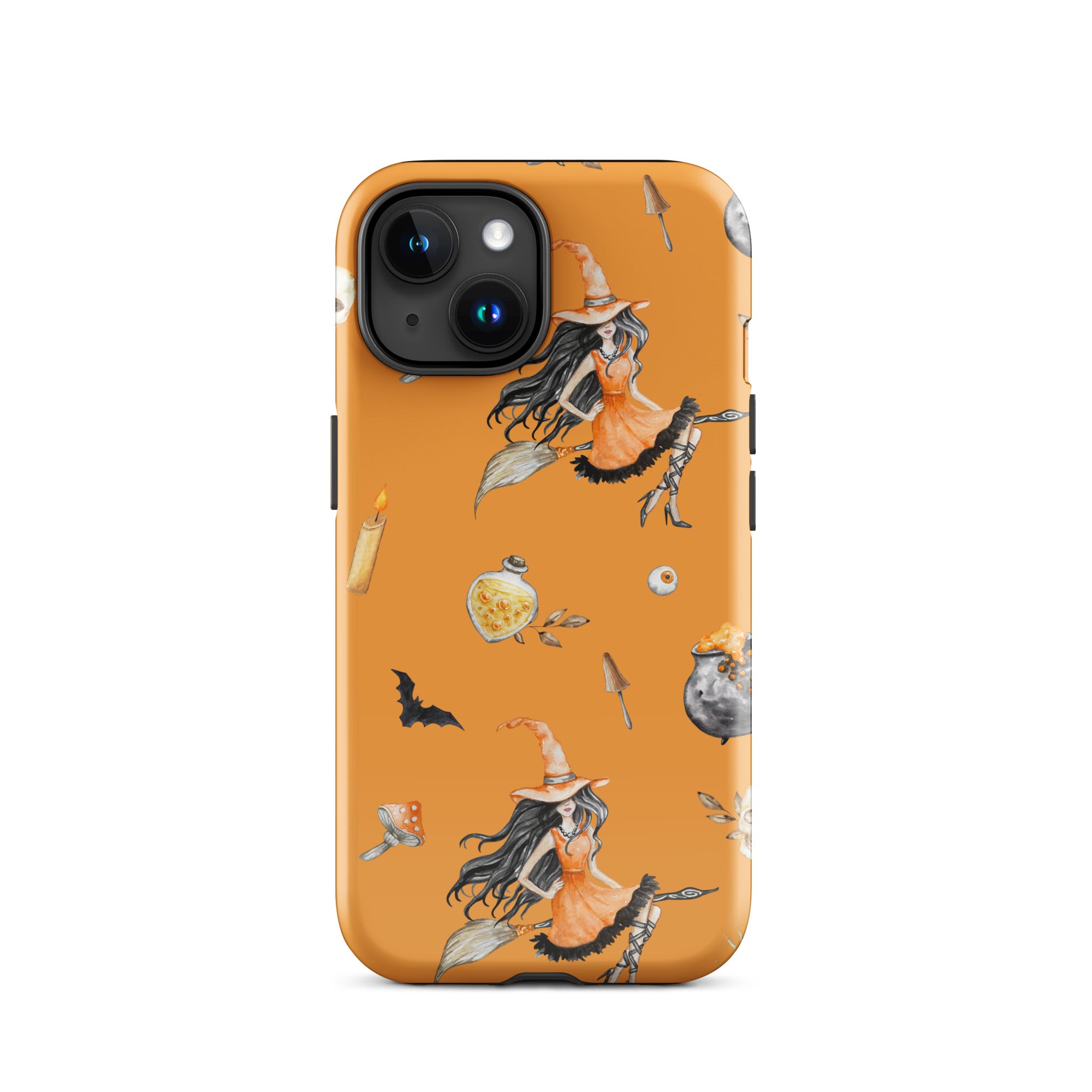 Premium Witch's Broomstick iPhone Case - Durable Protective Cover for iPhone 13/14/15 Pro Max - Perfect for Halloween, Cosplay & Witch-Themed Parties