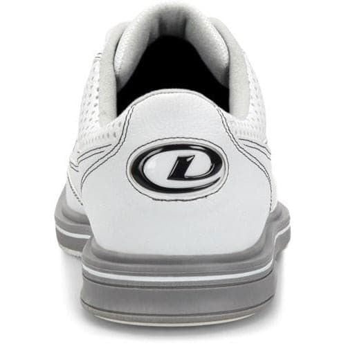 Dexter Men's Turbo Pro White & Grey Wide Bowling Shoes - Comfortable & Durable for League Play & Casual Bowling