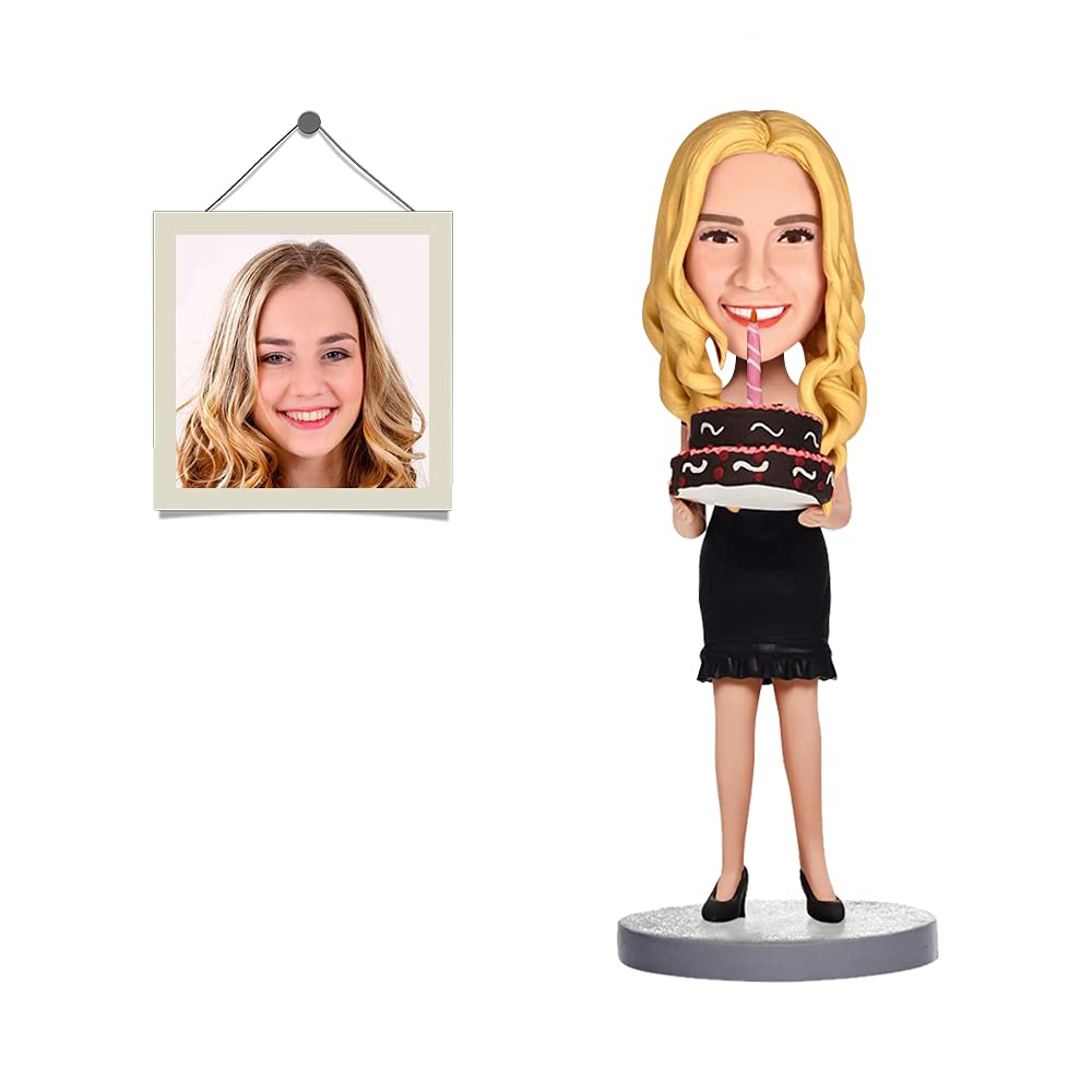 9'' Personalized Bobblehead Custom Figurine - Funny Birthday Gift for Boyfriend or Girlfriend - Unique Photo-Based Keepsake - Perfect for Anniversaries, Weddings & Special Occasions