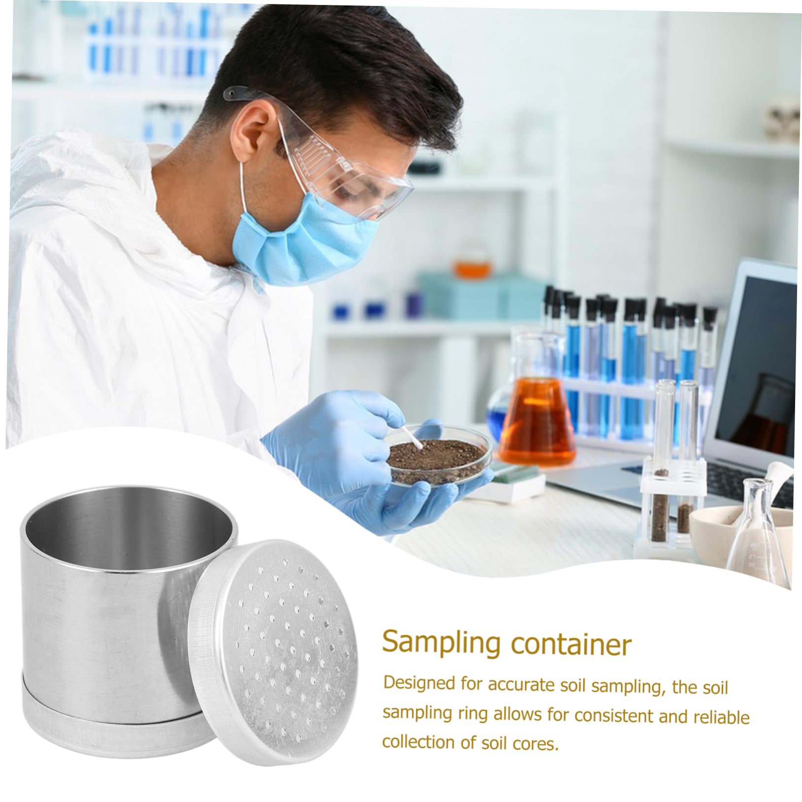 **Professional Soil Sampler Tool Kit - Heavy Duty Soil Testing Ring for Home Gardening, Lawn Care & Outdoor Use | Accurate Soil Sampling for Labs, Farms & Garden Beds**