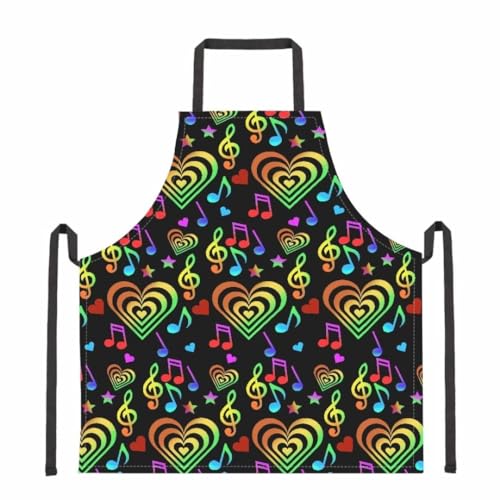 Music Notes Hearts Print