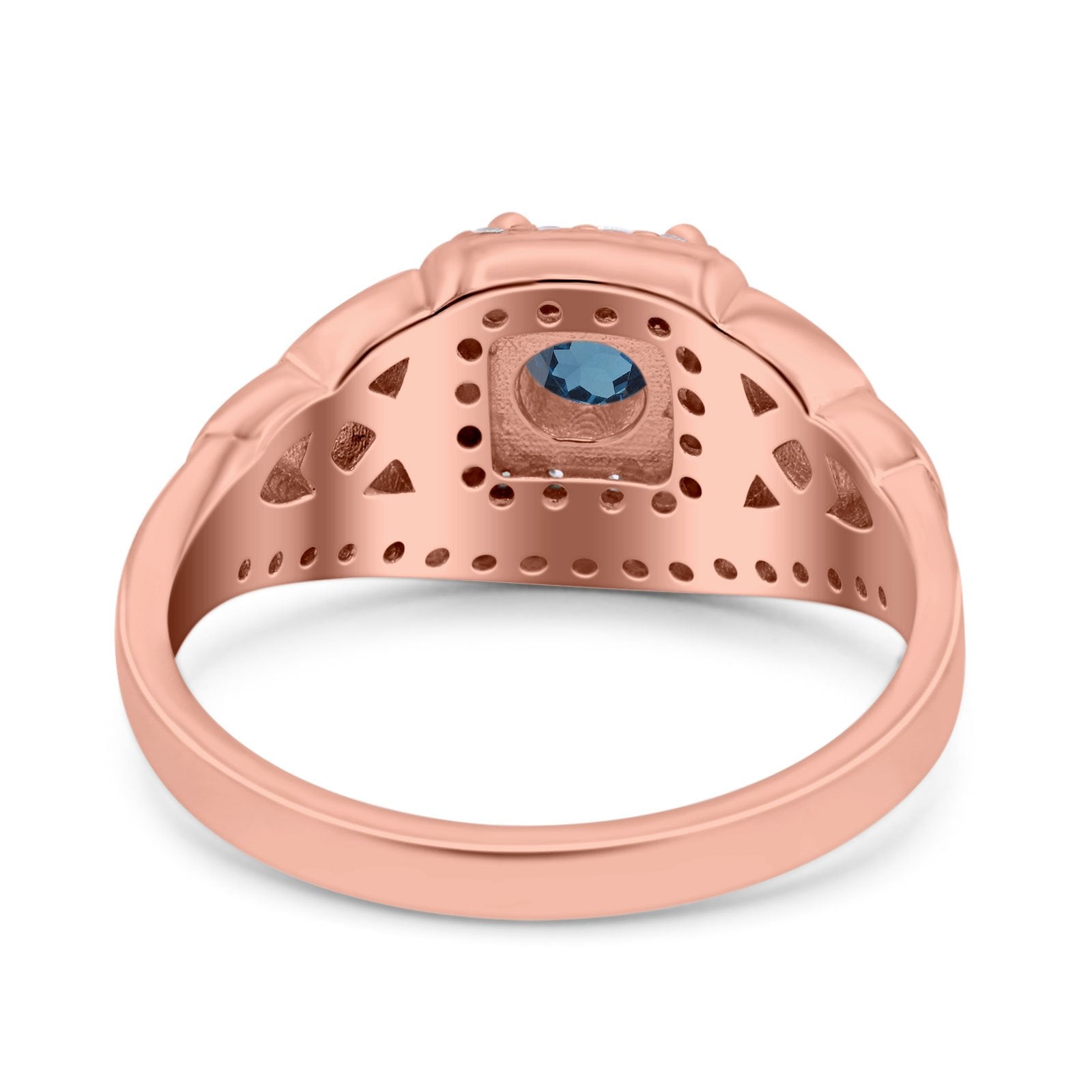 14K Gold 0.69ct Round Art Deco 5mm G SI Diamond Engagement Wedding Ring for Women - Elegant Vintage Bridal Jewelry for Proposals, Anniversaries & Special Occasions