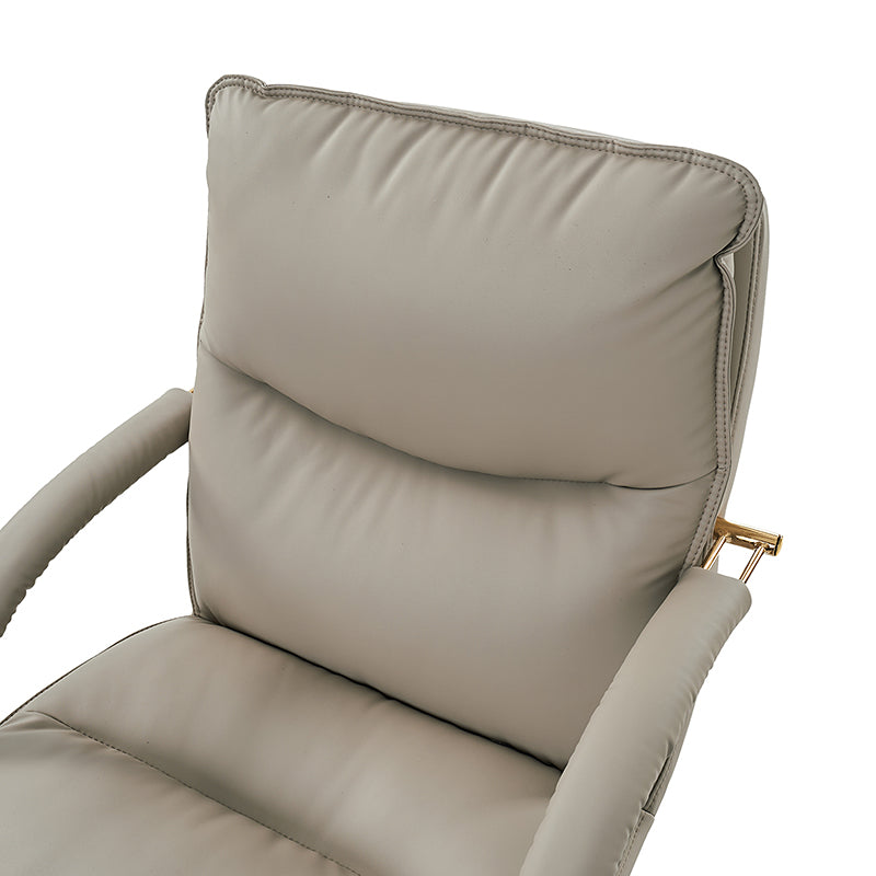 Waterproof PU Leather 360-Degree Swivel Office Chair - Ergonomic Desk Chair for Home & Office Workspace - Perfect for Long Hours of Sitting, Gaming, and Conference Rooms