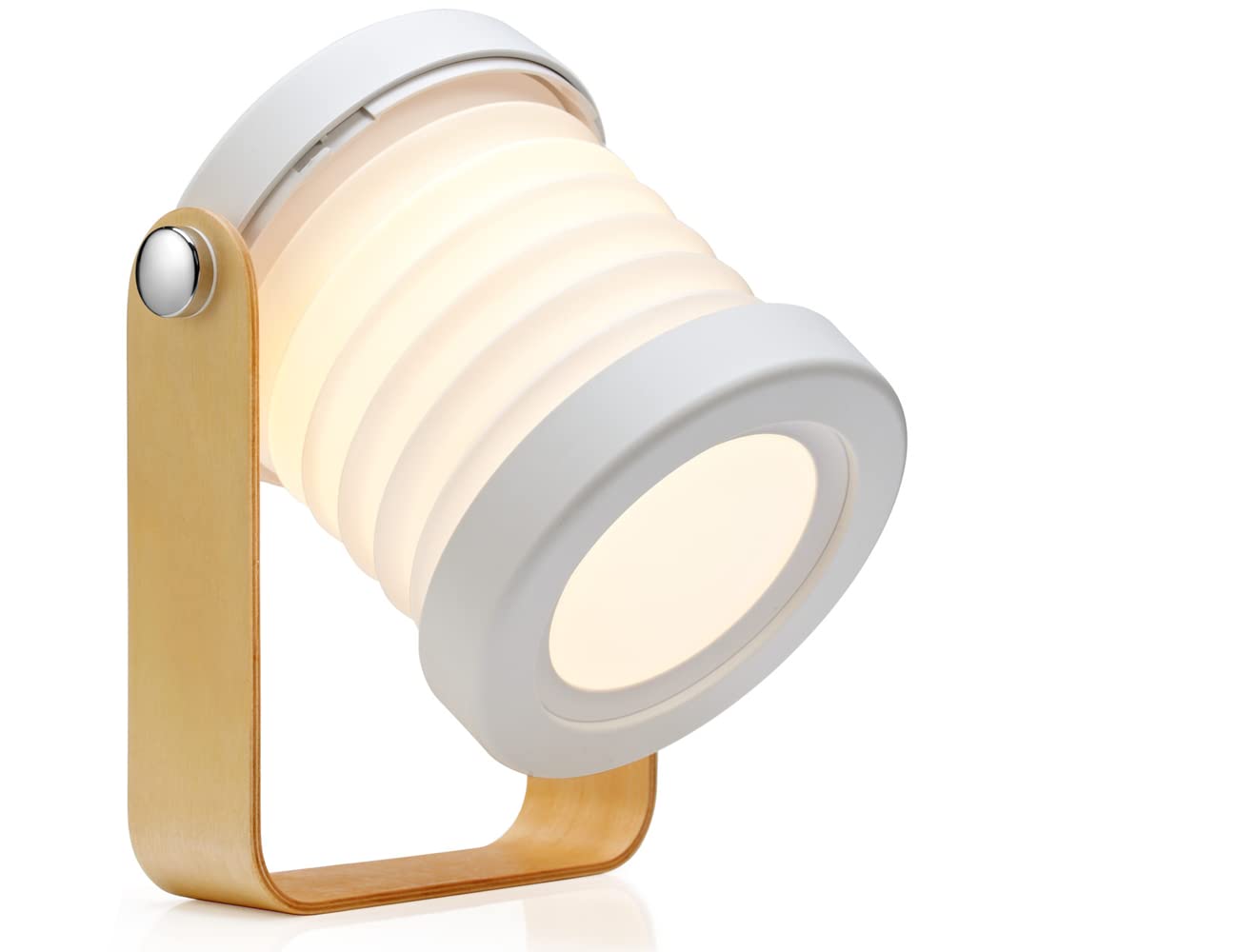 Rechargeable Portable Folding LED Lantern - Dimmable Battery Operated Table Lamp for Reading, Outdoor, Desk & Bedroom - Multifunctional Night Light for Camping, Emergency, Power Outages & Bedside Use