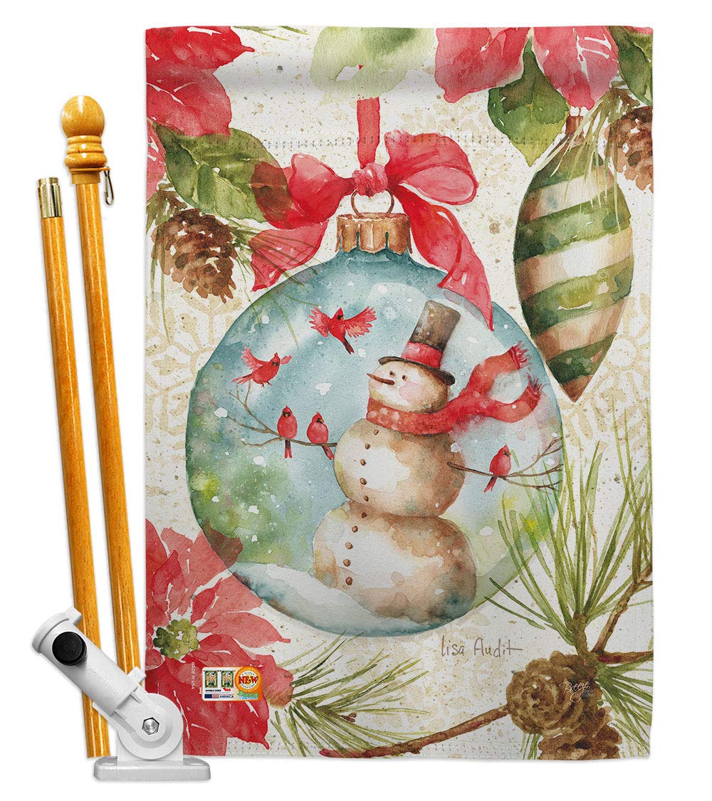 Woodland Holiday Winter Wonderland House Flag Set 28