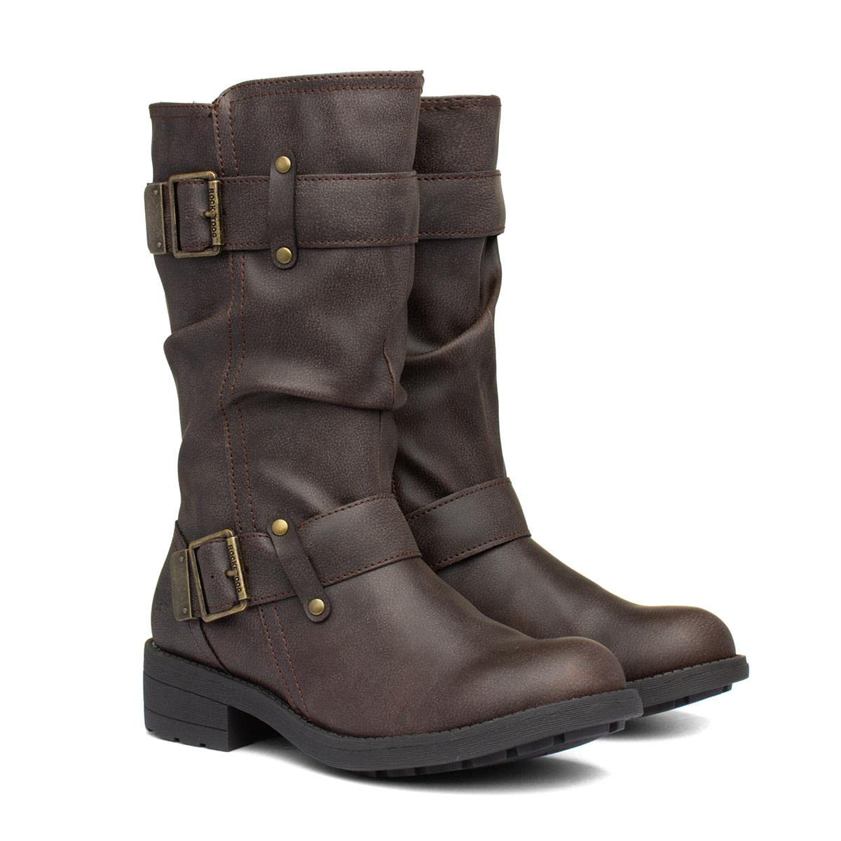Rocket Dog Women's Biker Boots - Stylish Ankle Boots for Women | Comfortable & Fashionable Motorcycle Boots | Perfect for Riding, Casual Wear & Outdoor Adventures
