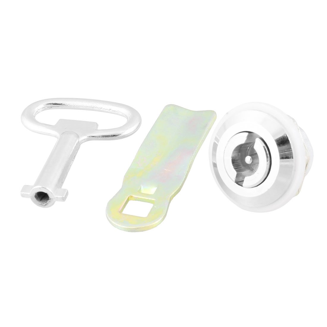 IIVVERR 21mm Threaded Metal Cam Lock for Office Furniture & Cabinet Doors - Secure Drawers, File Cabinets & Storage Units