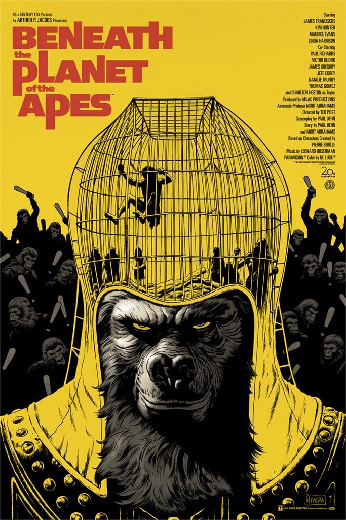 Beneath the Planet of the Apes Movie Poster - Classic Sci-Fi Film Wall Art for Home Theater, Office Decor & Movie Memorabilia Collection