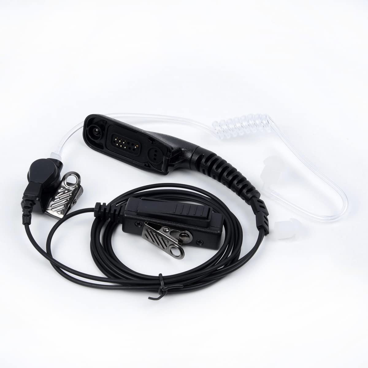 DAZZLEEX PTT Headset with Earpiece Mic - Compatible with Motorola APX8000/7000/6000 & XPR6550/6500/6300 Radios - Ideal for Police, Security & Emergency Communication