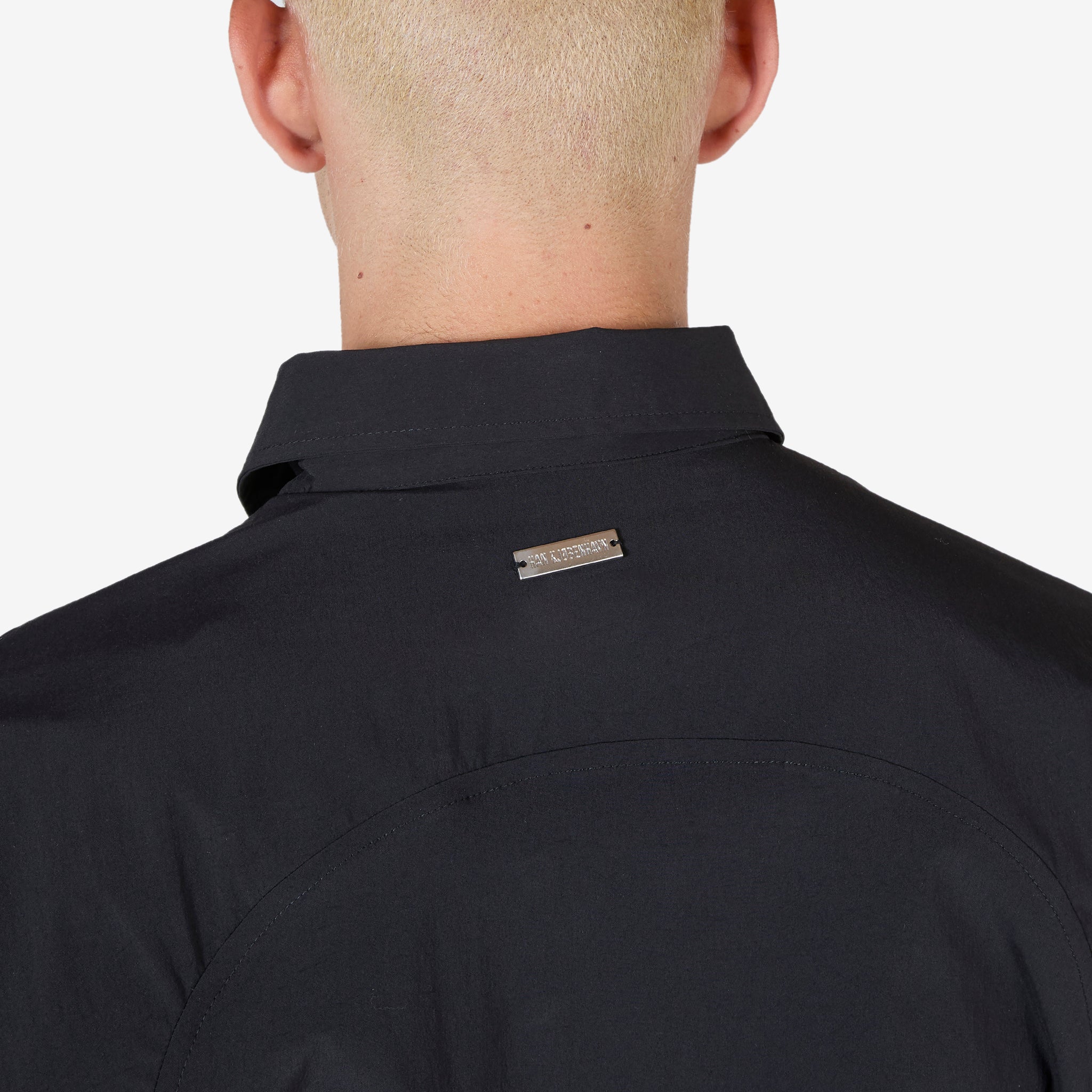 Premium Nylon Long Sleeve Shirt for Men - Comfortable & Durable Black Casual Shirt - Perfect for Outdoor Activities, Work & Travel
