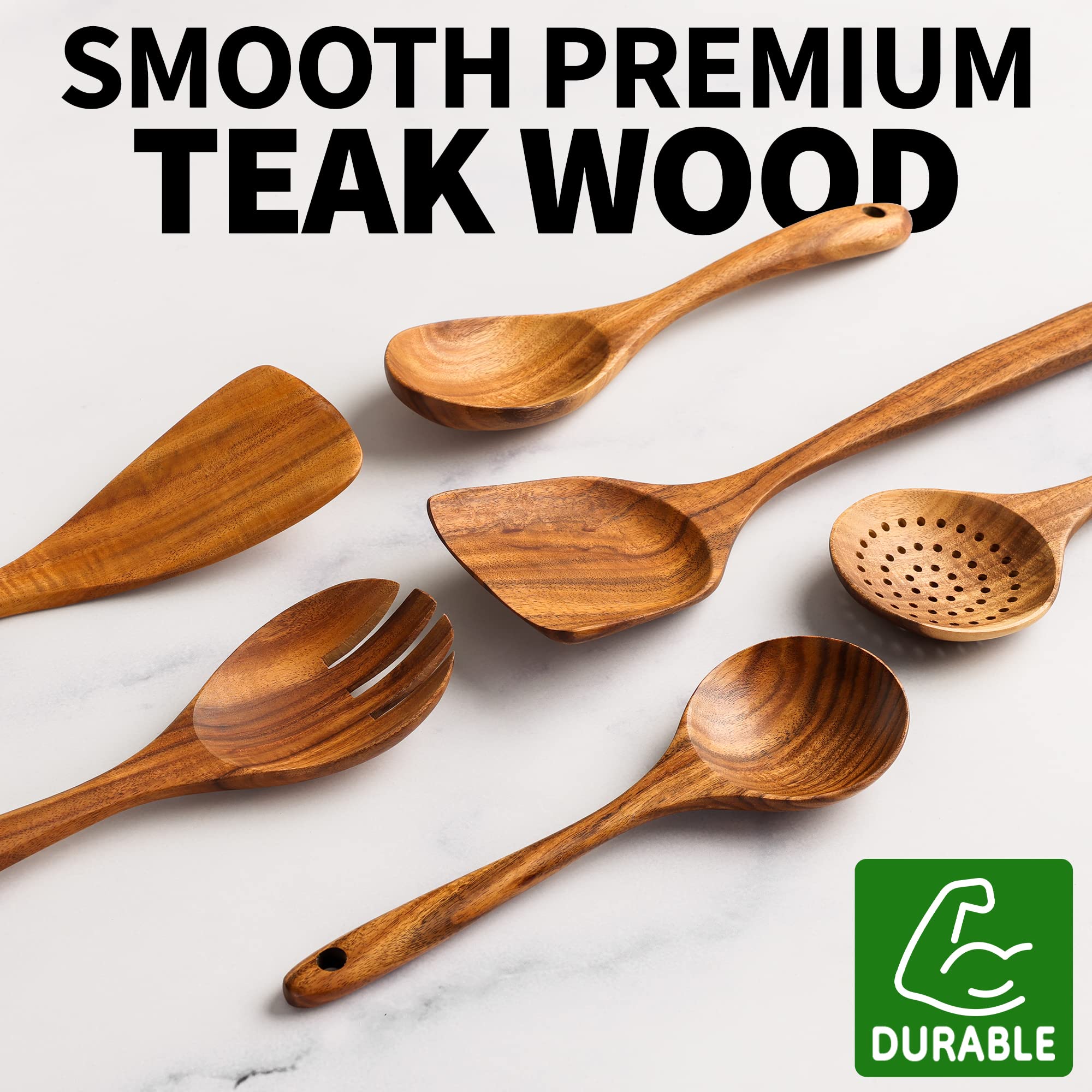 Premium Cast Iron Orange Juice Squeezer - Heavy Duty Citrus Juicer for Lemons, Limes & Oranges with 6-Piece Wooden Spoon Set - Perfect for Fresh Juice, Cocktails & Home Cooking