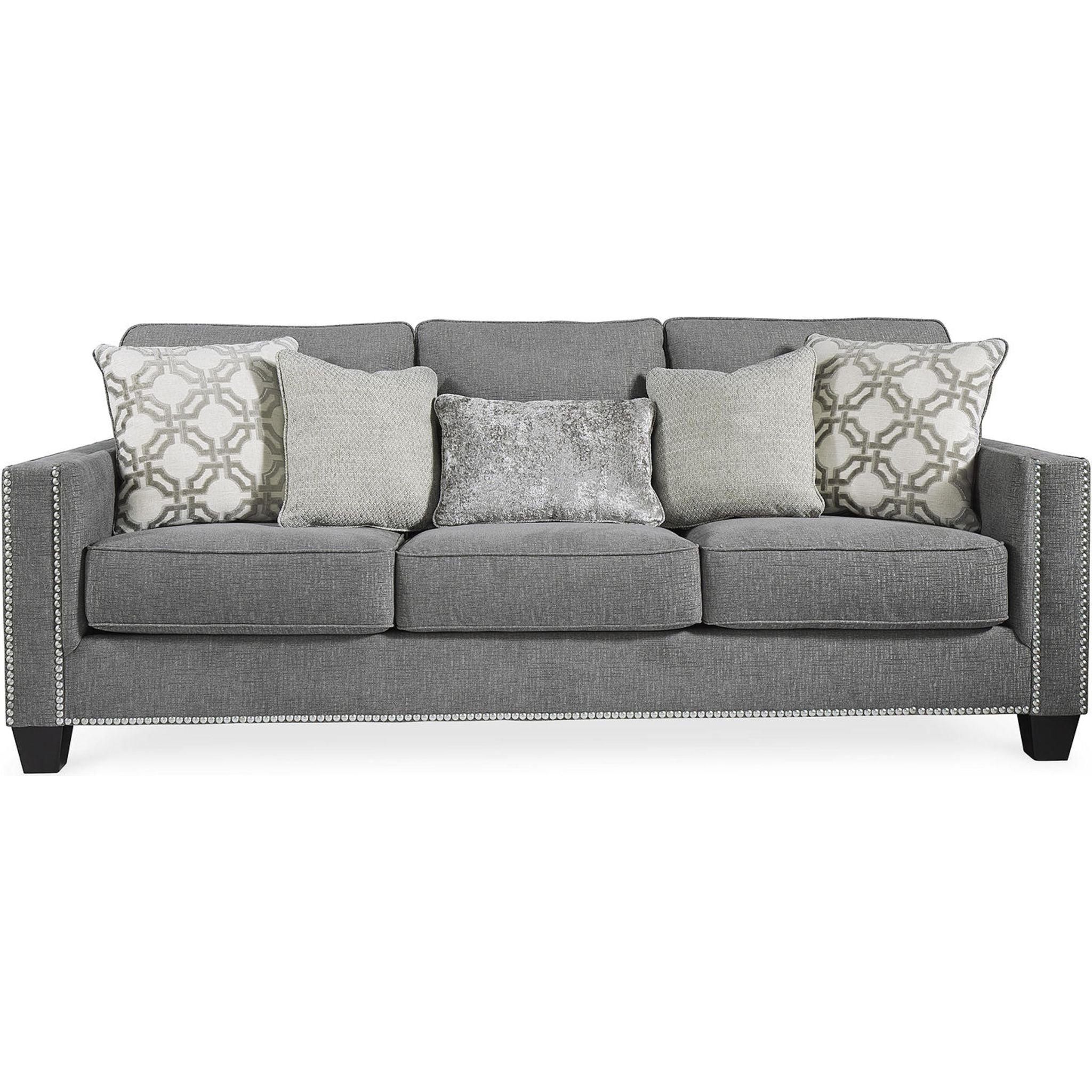 Barrali Modern Sofa in Soft Gray - Comfortable Living Room Couch for Small Spaces, Apartments & Cozy Home Decor