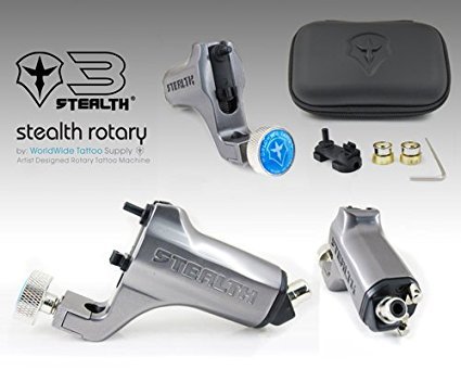 STEALTH GENERATION 3.0 Professional Liner & Shader Tattoo Machine (Grey) - Premium Rotary Tattoo Gun for Artists, Smooth & Quiet Tattooing - Perfect for Studio & Home Use