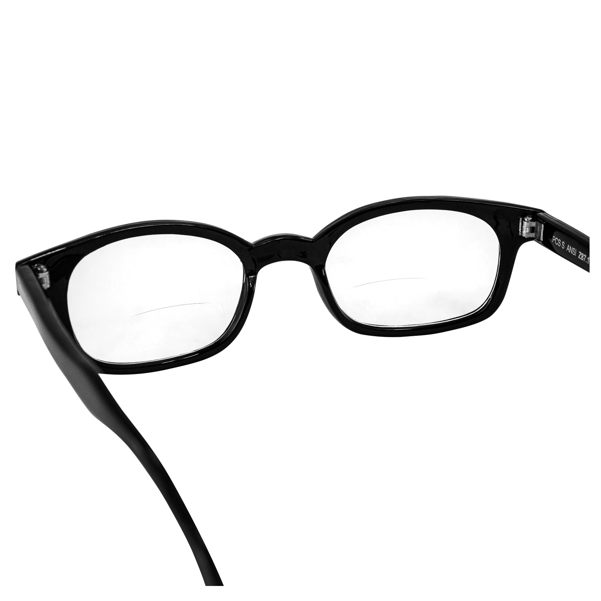 Pacific Coast Sunglasses X-Kd Readerz Clear Lens 1.75 Rectangular Reading Glasses - Black Frame, 55mm Lens Width, 60mm Temple Length - Perfect for Reading, Driving & Outdoor Activities