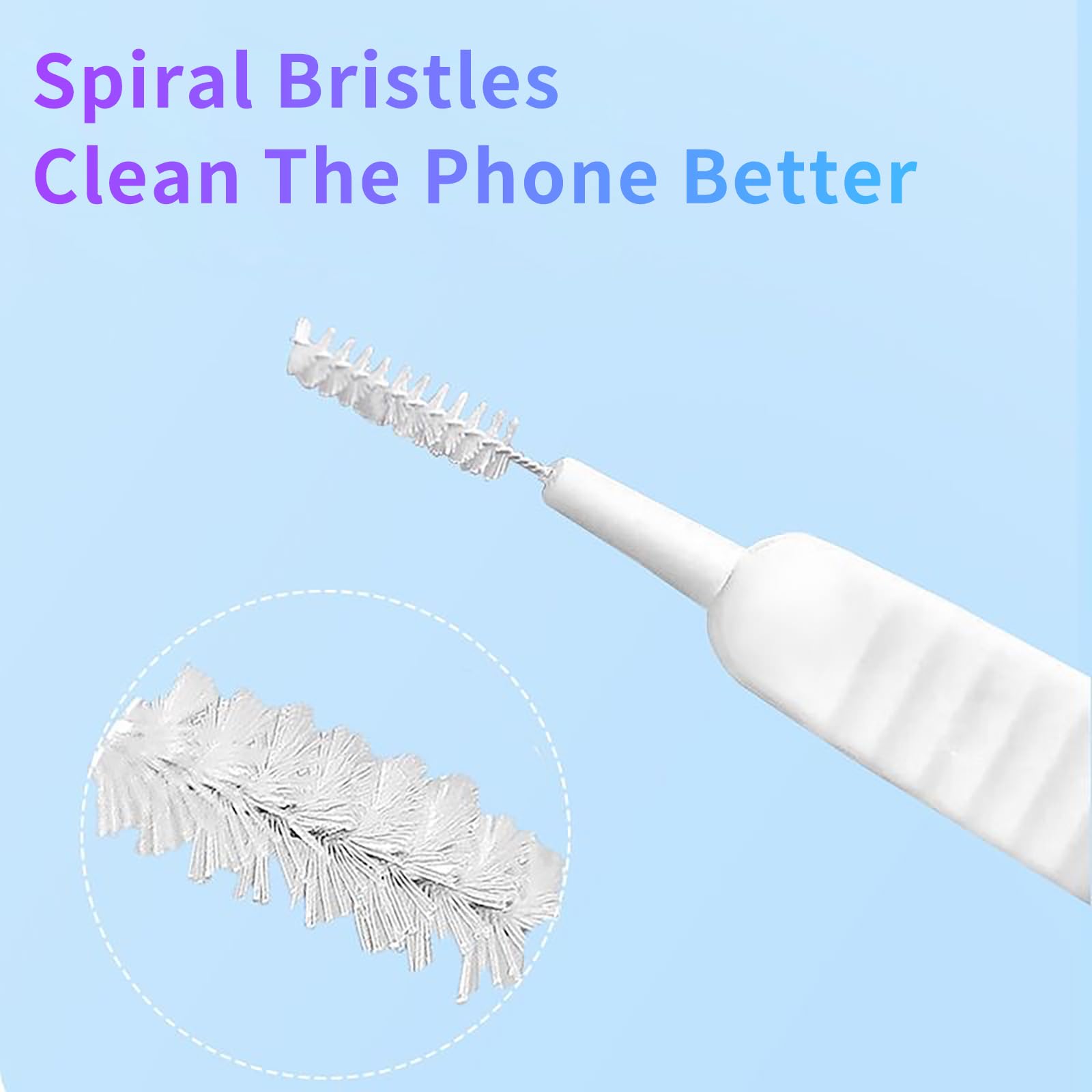 10-Piece Loirtlluy Mini Cleaning Brush Kit - Anti-Clogging Nylon Bristle for Phone Speaker, Receiver, AirPods, iPhone, Keyboard & Car Vents - Perfect for Electronics, Gadgets & Car Interior Cleaning