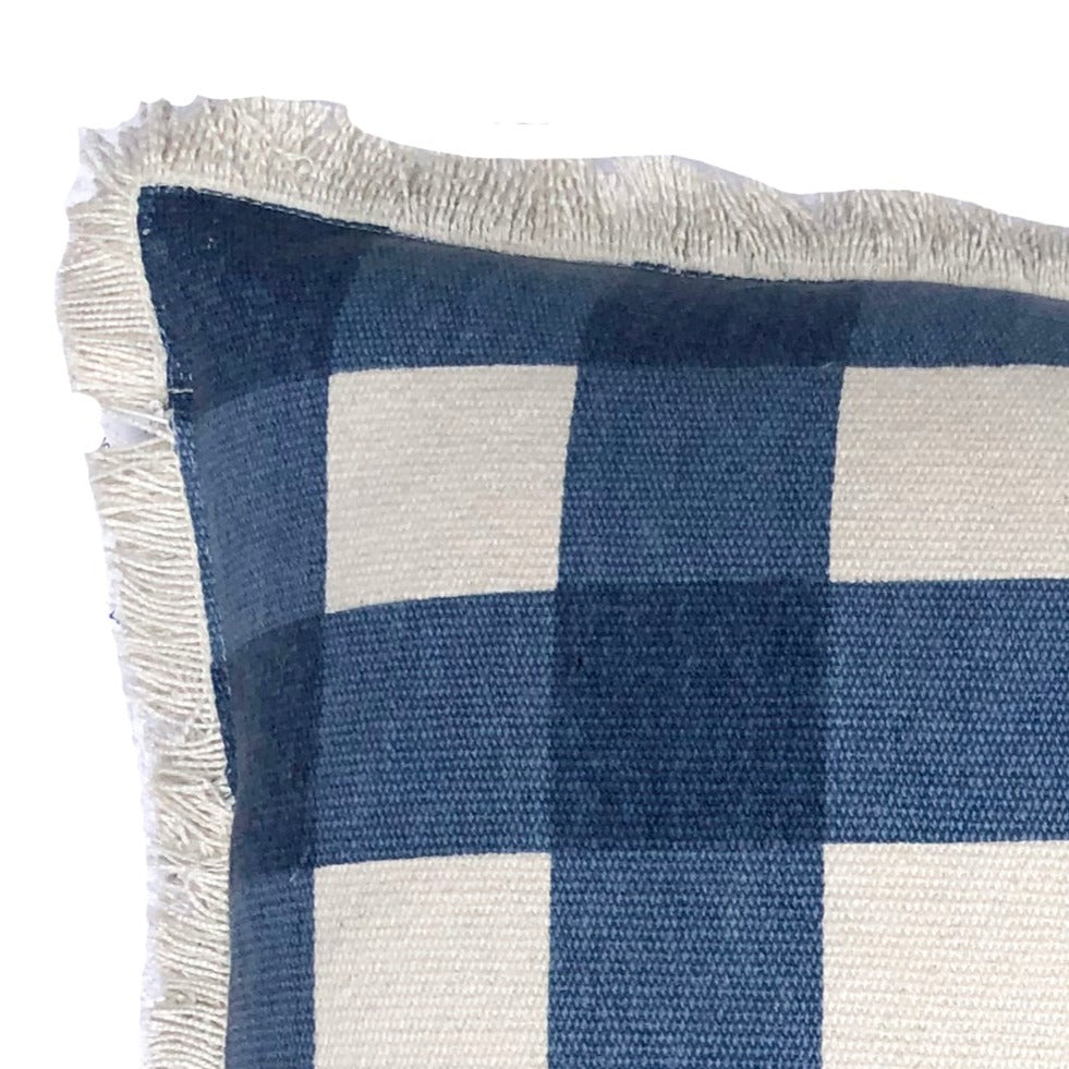 Premium Zaab Alana Navy Blue Square Throw Pillow - 50x50cm Soft Filled Cushion for Sofa, Bed & Home Decor - Modern Living Room & Bedroom Accent Pillow