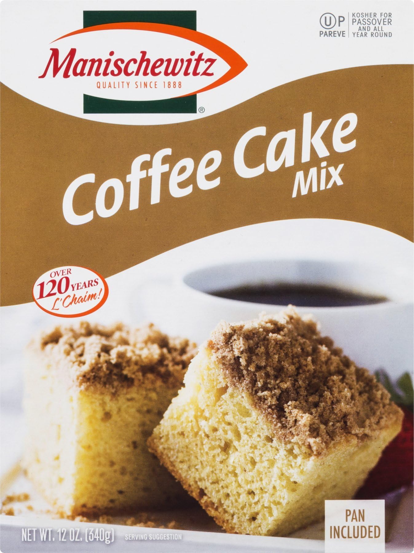 Manischewitz Cake Mix - Kosher Coffee Flavored Dessert Mix for Baking & Special Occasions - Perfect for Holidays, Birthdays & Family Gatherings