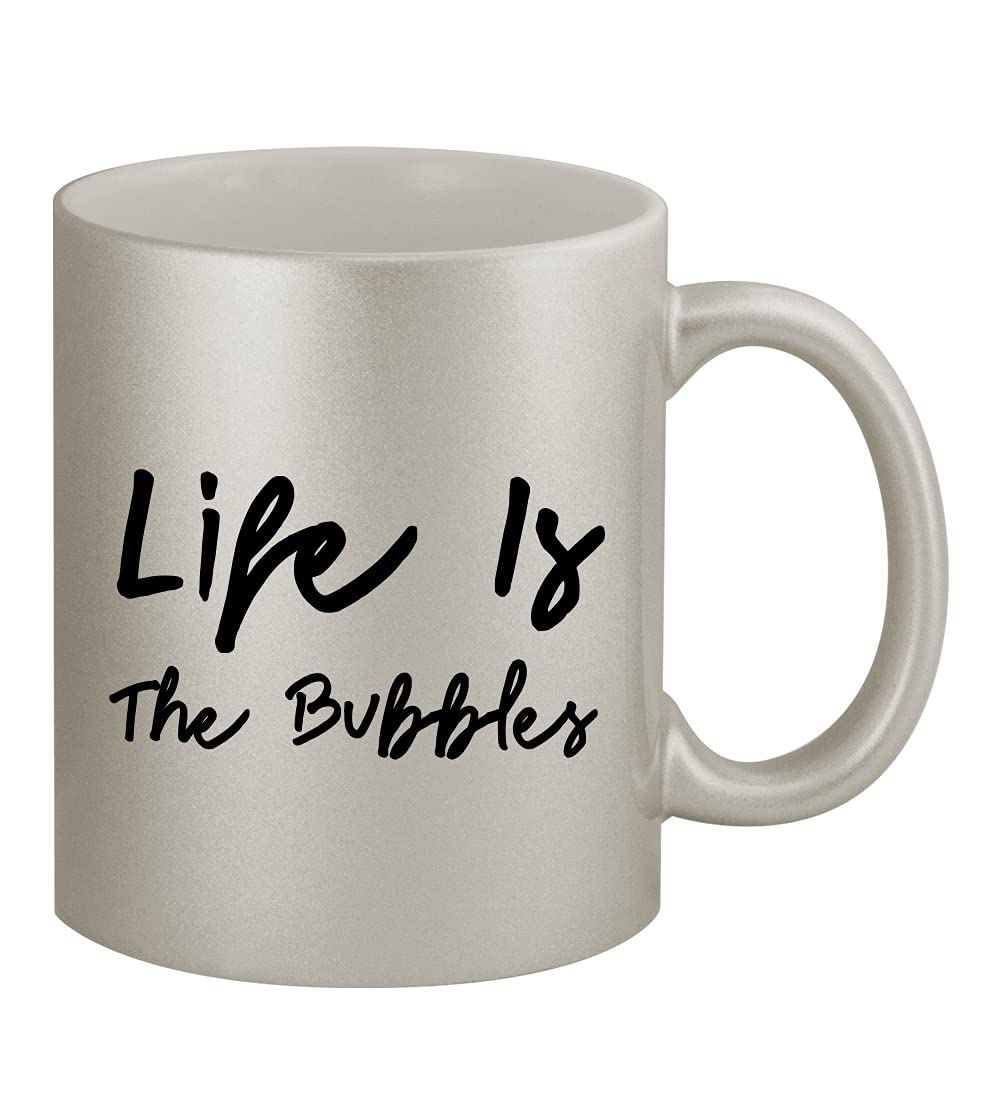 11oz Ceramic Silver Coffee Mug - Insulated Travel Mug for Hot & Cold Drinks - Perfect for Home, Office, Camping & Gifts