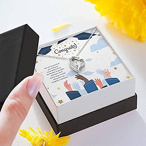 2021 Graduation Necklace Gift for Women - Personalized Jewelry for College Grad, Daughter, Granddaughter, Niece, Sister & Best Friend - Perfect Birthday, Christmas & Anniversary Present - Elegant Keepsake for Graduation Ceremony & Special Occasions