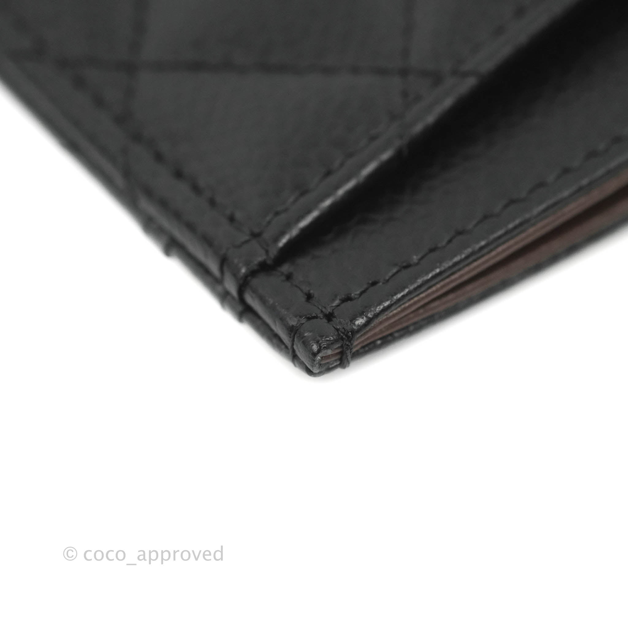 Chanel Classic Flat Card Holder in Black Caviar Leather with Gold Hardware - Luxury Wallet for Everyday Use & Travel