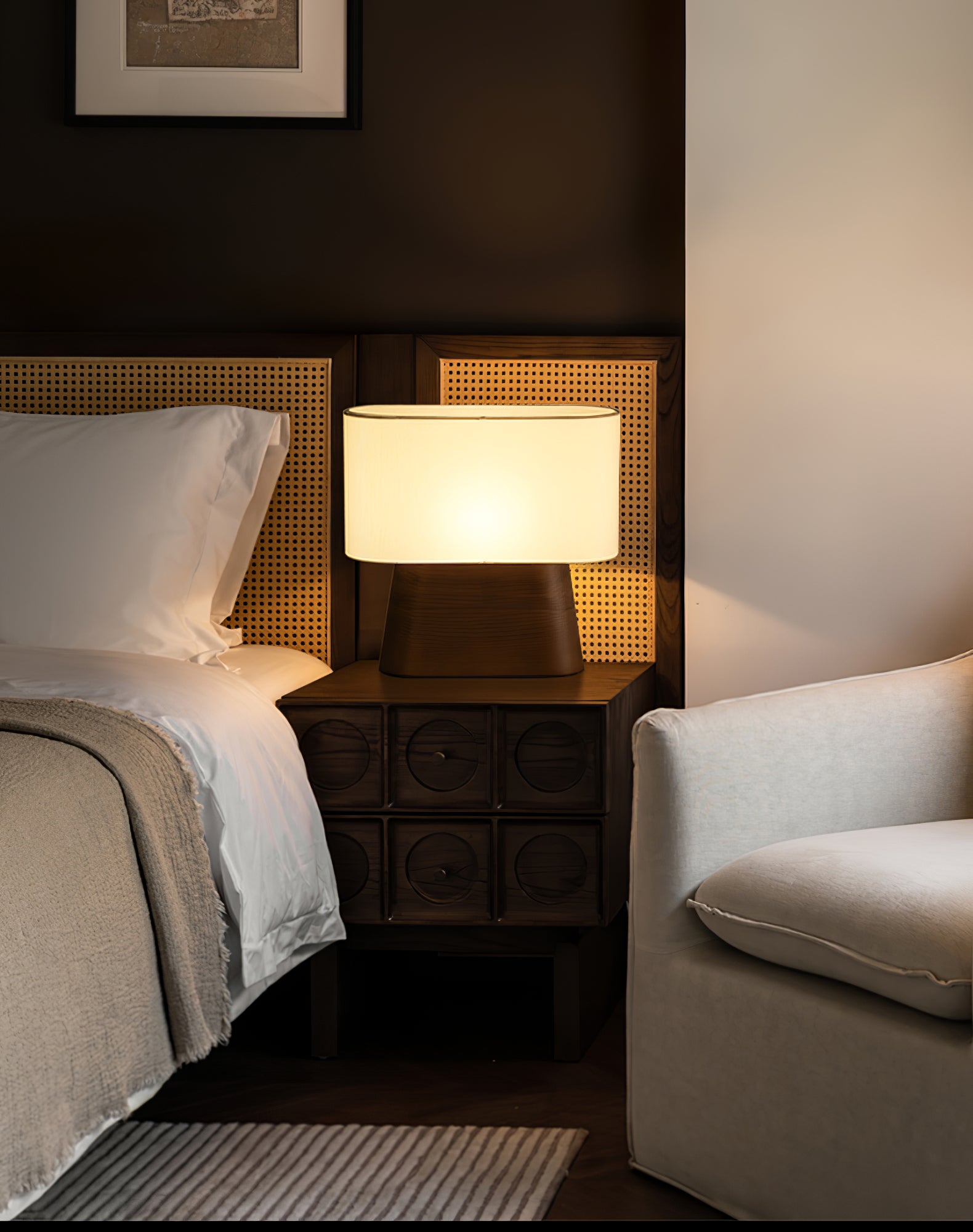 Modern Habitat Table Lamp - Adjustable LED Desk Light for Home & Office, Warm White & Cool White Dimmable, Perfect for Reading, Working, and Nightstand Use