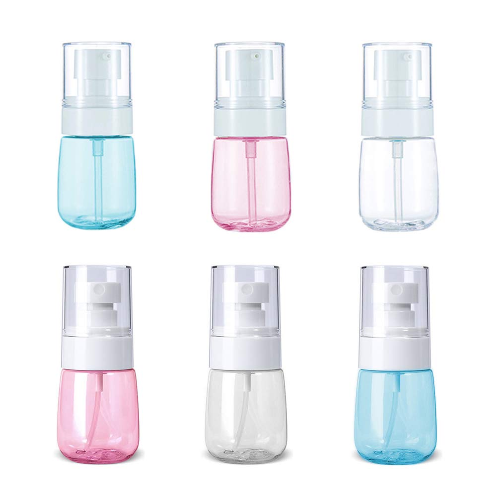 6-Piece Travel Bottle Set - 30ml Refillable Leak-Proof Toiletry Containers for Shampoo, Lotion & Cosmetics | TSA Approved for Air Travel, Gym & Vacation Essentials