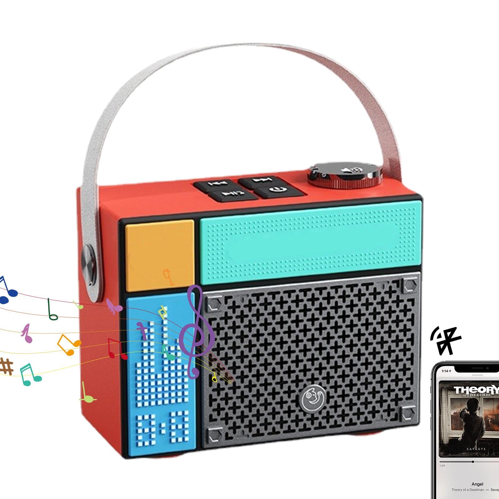 Premium Portable HiFi Bluetooth Speaker - Wireless Speaker with Crystal Clear Sound, 24H Battery Life for Home, Office, Beach & Outdoor Use | Perfect for Music Lovers, Parties & Travel