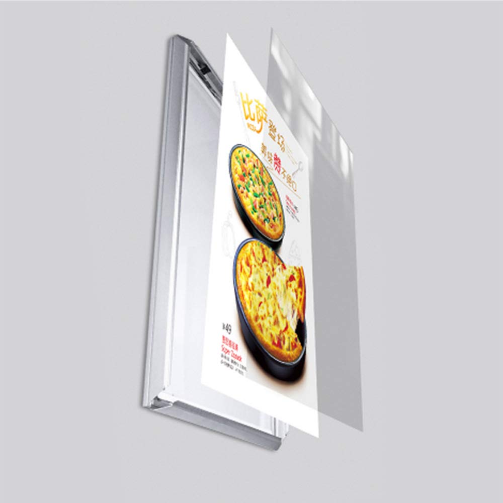 27x40 Inch Wall Mounted LED Movie Poster Frame - Black Aluminum Snap Backlit Light Box for Artwork, Prints & Advertising Displays | Perfect for Home Theaters, Cinemas & Retail Stores