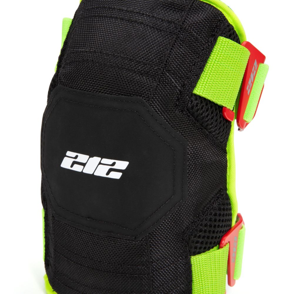 212 Performance GKP 88 Breathable Mesh Gel Core Foam Knee Pads with High Visibility Straps - Green - Perfect for Construction, Gardening & Sports Protection