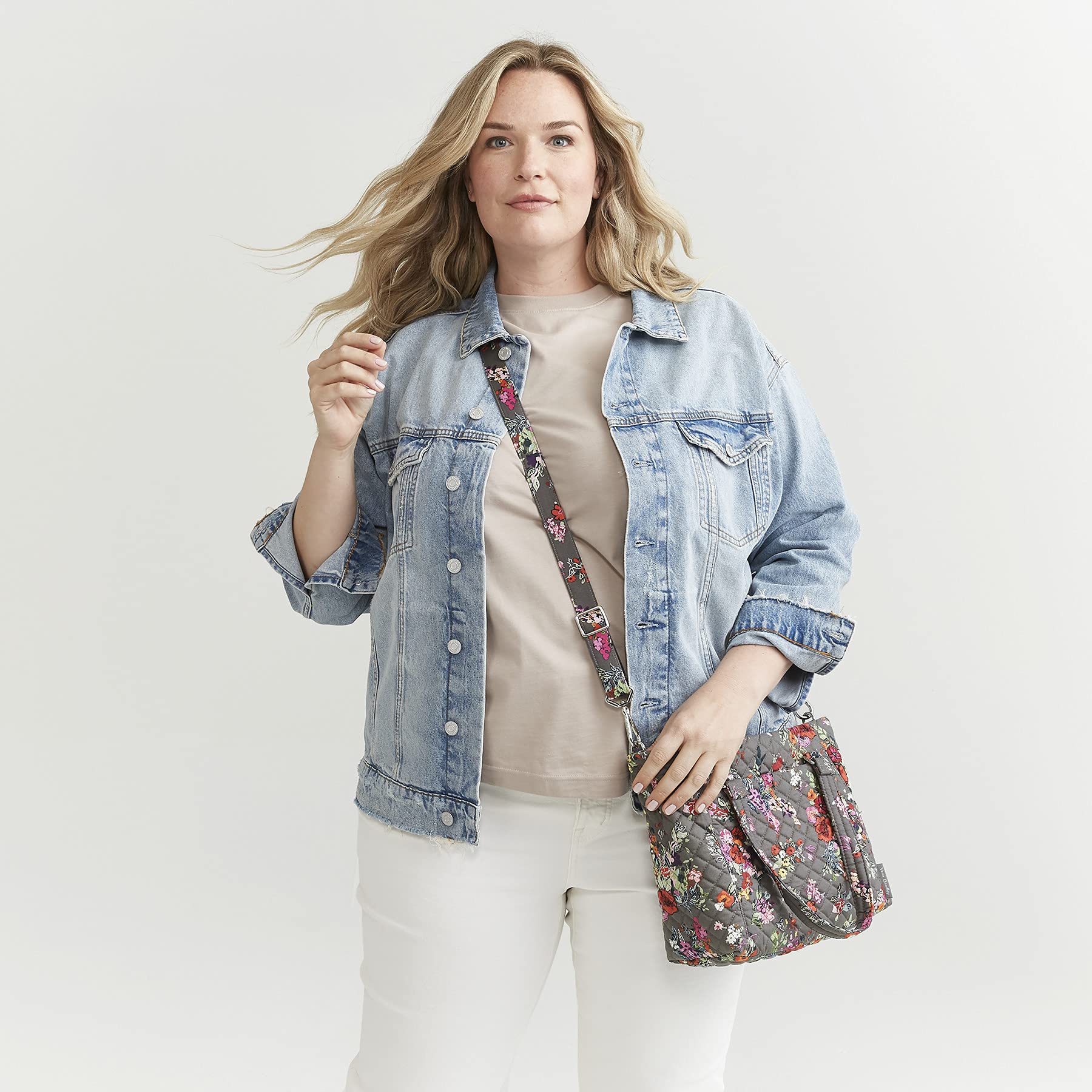Vera Bradley Cotton Multi-Strap Shoulder Satchel Purse for Women - Stylish Crossbody Bag with Adjustable Straps, Perfect for Work, Travel, and Everyday Use